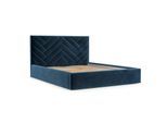 POLSTERBETT Arco 160/200 cm Dunkelblau im Kronos Stoff