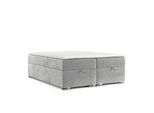 BOXBETT Reto 120/200 cm Hellgrau im Lotta Stoff