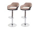 BARHOCKER Beige, Schwarz 2er-Set
