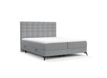 BOXBETT Niro 200/200 cm Grau im Riva Stoff
