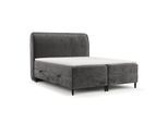 BOXBETT Lunaro 160/200 cm Stahl im Lotta Stoff