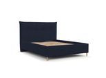 POLSTERBETT Plaza 140/200 cm Marineblau im Riva Stoff