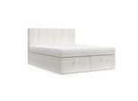 BOXBETT Elano 160/200 cm Creme im Neve Stoff