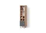 MIDISCHRANK Fucino Anthrazit 30 x 130.6 cm kleine Tür
