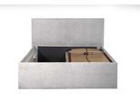 POLSTERBETT Gent Grau 160 x 200 x 40 cm Bettkasten Mit hochwertiger Matratze H2 (bis 100 kg) und Lattenrost
