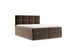 BOXBETT Velto 180/200 cm Braun im Paros Stoff