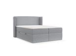 BOXBETT Viva 140/200 cm Grau im Riva Stoff
