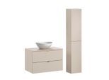BADMÖBEL 80.6cm Azel 2er-Set Kaschmir