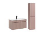BADMÖBEL 80cm Zelie 2er-Set Rose