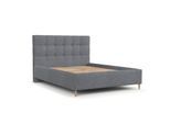 POLSTERBETT Cora 180/200 cm Grau im Neve Stoff