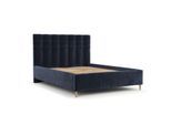 POLSTERBETT Soma 120/200 cm Marineblau im Lotta Stoff