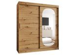 SCHIEBETÜRENSCHRANK mit Spiegel ROYAL 200/180/62 2-türig