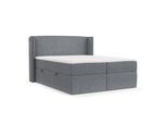 BOXBETT Viva 180/200 cm Grau im Neve Stoff