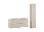 BADMÖBEL 120cm Azel 2er-Set Kaschmir