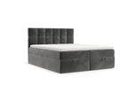 BOXBETT Savio 180/200 cm Grau im Kronos Stoff