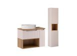 BADMÖBEL 80.4cm Riva 2er-Set Kaschmir
