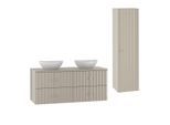 BADMÖBEL 120.6cm Izae 2er-Set Kaschmir