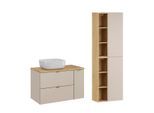 BADMÖBEL 80.6cm Azel 2er-Set Kaschmir