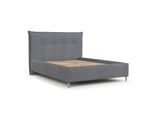 POLSTERBETT Plaza 160/200 cm Grau im Neve Stoff