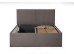 POLSTERBETT Milano Sahara 180 x 200 x 32 cm Bettkasten Mit hochwertiger Matratze H3 (bis 120 kg) und Lattenrost