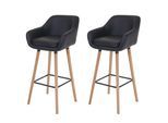 BARHOCKER Schwarz 2er-Set