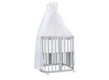 BABYBETT GREY, 7in1 mit Matratze