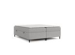 BOXBETT Theo 120/200 cm Graubeige im Megan Stoff