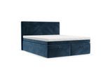 BOXBETT Zalla 140/200 cm Dunkelblau im Kronos Stoff