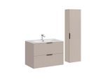 BADMÖBEL 80.2cm Adriel 2er-Set Beige