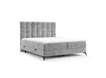 BOXBETT Niro 120/200 cm Hellgrau im Bonita Stoff