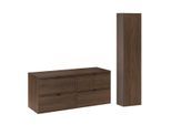 WASCHTISCHUNTERSCHRANK 120cm Elias 2er-Set Holz