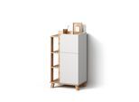 UNTERSCHRANK Marano Sonoma/Weiß 50 x 90 cm mit Tür und Schublade
