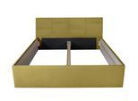 POLSTERBETT Damas Gold 160 x 200 x 40 cm Mit hochwertiger Matratze H2 (bis 100 kg) und Lattenrost