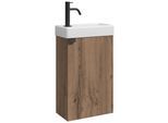 GÄSTE-WC-MÖBELSET Apollo 2 Teile Eiche Braun - 40 x 22 x 64 cm