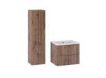BADMÖBEL 60cm Tao 2er-Set Holz