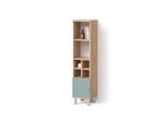 MIDISCHRANK Fucino Grün 30 x 130.6 cm kleine Tür