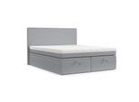 BOXBETT Zalla 180/200 cm Grau im Riva Stoff