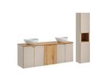BADMÖBEL 160cm Manoa 2er-Set Kaschmir - Holz