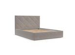POLSTERBETT Torno 140/200 cm Graubraun im Asti Stoff