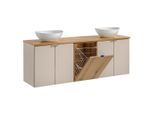 DOPPELWASCHTISCH 160cm Manoa Kaschmir - Holz