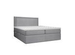 BOXBETT Jodan 180/200 cm Grau im Megan Stoff