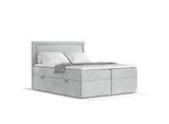 BOXBETT Jodan 200/200 cm Hellgrau im Magic Velvet Stoff
