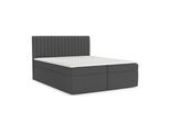 BOXBETT Maldon 160/200 cm Anthrazit im Megan Stoff