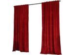VORHANG 2ER SET MILANO HxB 235x135 cm Rot