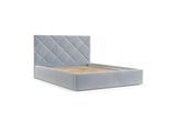 POLSTERBETT Torno 160/200 cm Hellgrau im Paros Stoff