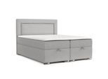 BOXBETT Lontano 140/200 cm Graubeige im Megan Stoff