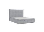 POLSTERBETT Liano mit Stauraum 200/200 cm Grau im Alta Stoff