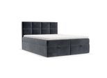 BOXBETT Velto 200/200 cm Dunkelgrau im Kronos Stoff