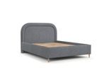 POLSTERBETT Zoya 160/200 cm Grau im Neve Stoff