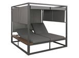 LOUNGE-GARTENLIEGE M63B Anthrazit, Grau